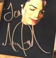 Michael Jackson Autographed Photograph