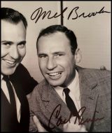 Mel Brooks & Carl Reiner Autographed B&W Photograph