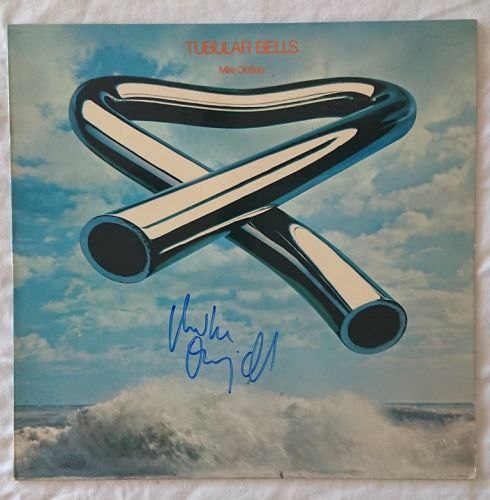 Mike Oldfield original Autographed vinyl LP album