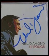 Neil Diamond Autographed 12 Songs Music CD