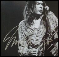 Neil Young Autographed B&W 8x10 Photograph