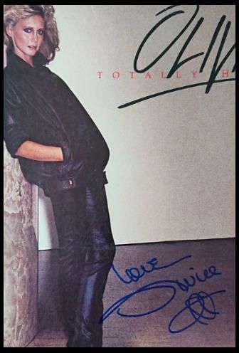 Olivia Newton John Autographed 'Totally Hot' Album