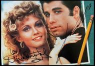 John Travolta & Olivia Newton John Autographed ‘Grease’ Album Cover