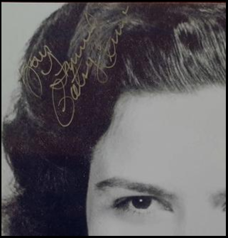 Patsy Cline Autographed 8x10 Black & White Photograph