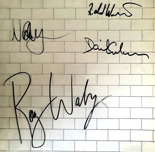 Pink Floyd - Autographed 'The Wall' Album Cover