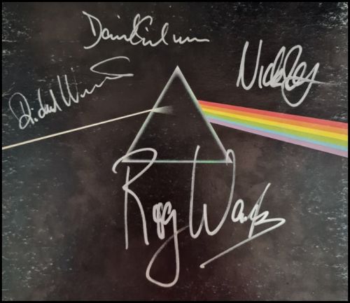 Pink Floyd - Fully Autographed ‘Dark Side of the Moon' Album Cover