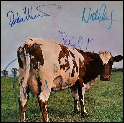 Pink Floyd - Fully Autographed 'Atom Heart Mother' Album Cover
