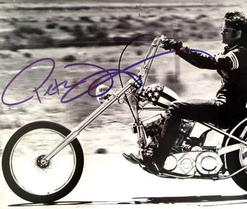 Peter Fonda Autographed ‘Easy Rider’ Photograph