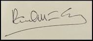 Paul McCartney Autographed Vintage Signature Card