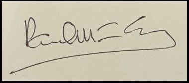 Paul McCartney Autographed Vintage Signature Card