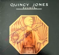 Quincy Jones Autographed 'Sounds' Album Cover
