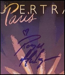 Roger Hodgson Autographed 'Paris' Record Album