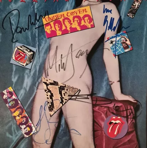Rolling Stones Autographed 'Under Cover' Album