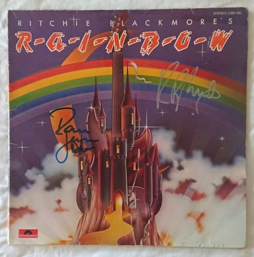 Original signed by Ritchie Blackmore & Ronnie James Dio of Rainbow