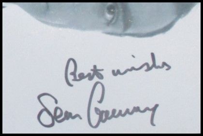 Sean Connery Autographed ‘James Bond 007’ B&W Photograph