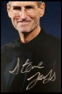 Steve Jobs Autographed Color 8x10 Photograph