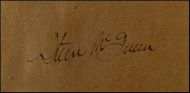 Steve McQueen Autographed Signature Cut