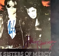 Sister Of Mercy Autographed Album Cover