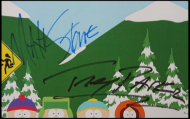 Matt Stone & Trey Parker Autographed ‘South Park’ Color 8x10 Photograph