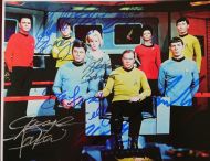 Star Trek Original Cast Autographed Color 8x10 Photograph
