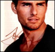 Tom Cruise Autographed 8x10 Colour Photograph