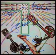 The Cars Band Autographed 'Heartbeat City' Record Album Cover