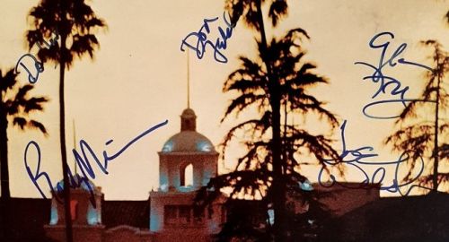 The Eagles ‘Hotel California’ Autographed Record Album