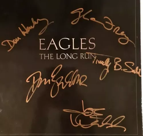 The Eagles Autographed 'The Long Run' Album Cover