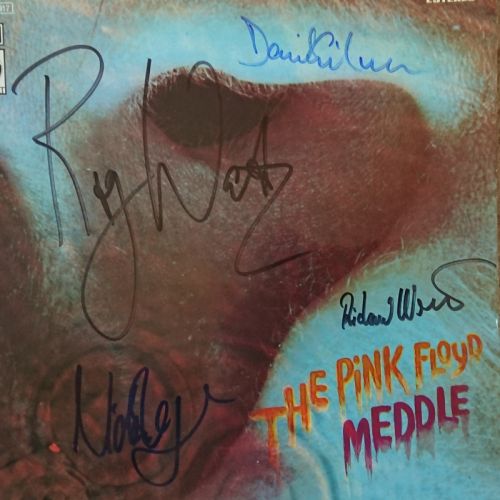 Pink Floyd - AUTOGRAPHED / SIGNED - "The Pink Floyd Meddle" Vinyl LP - TPFMU8ZC