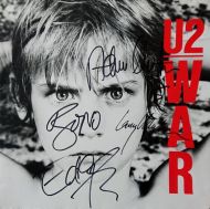 Autographed U2 'WAR’ Album Cover