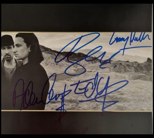 U2 'Joshua Tree' Autographed Album Cover