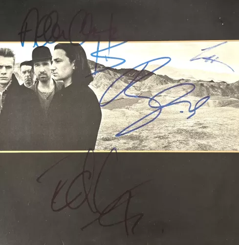 U2 'Joshua Tree' Autographed Album Cover