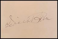 Vincent Price Autographed 'Signature Cut'