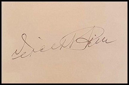 Vincent Price Autographed 'Signature Cut'