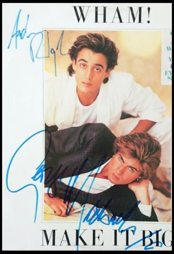 Wham - George Michael & Andrew Ridgeley - Autographed ‘Make it Big’  Record Album