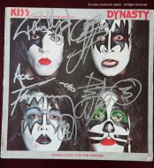 Autographed KISS ‘DYNASTY’ Album Cover