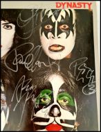 KISS Autographed 'Dynasty' Album Cover