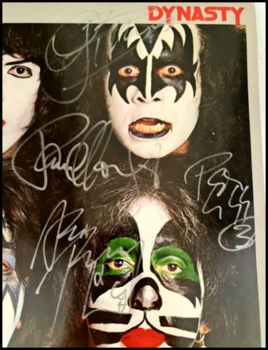 KISS Autographed 'Dynasty' Album Cover