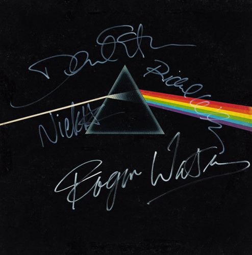 Dark Side Of The Moon Album Signed by Pink Floyd