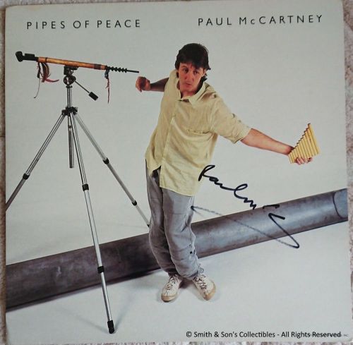 Paul McCartney Autographed Pipes of Peace